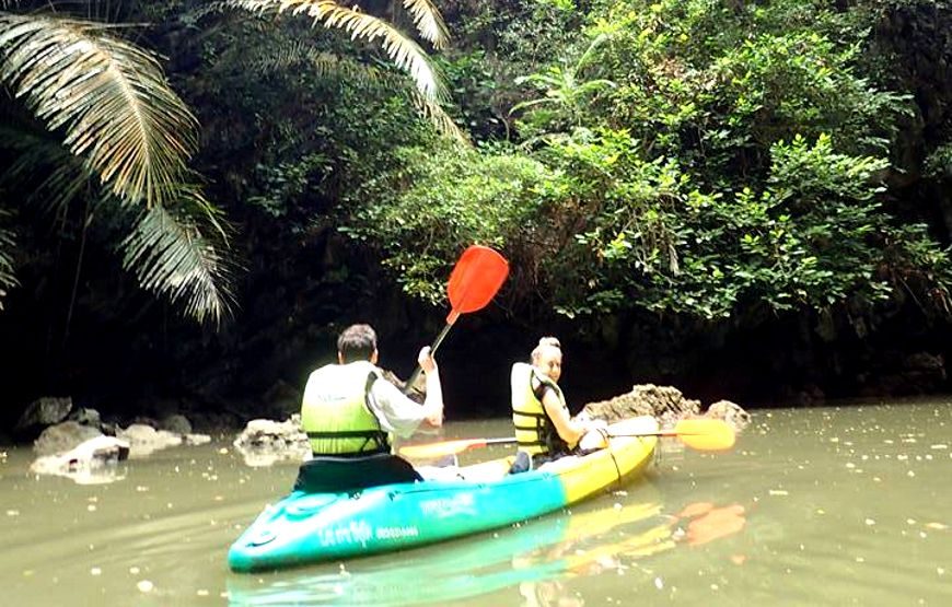 Kayaking Ao Thalane + Elephant Trek – 1 Day